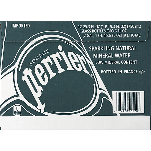 Perrier Sparkling Natural Mineral Water Bottles