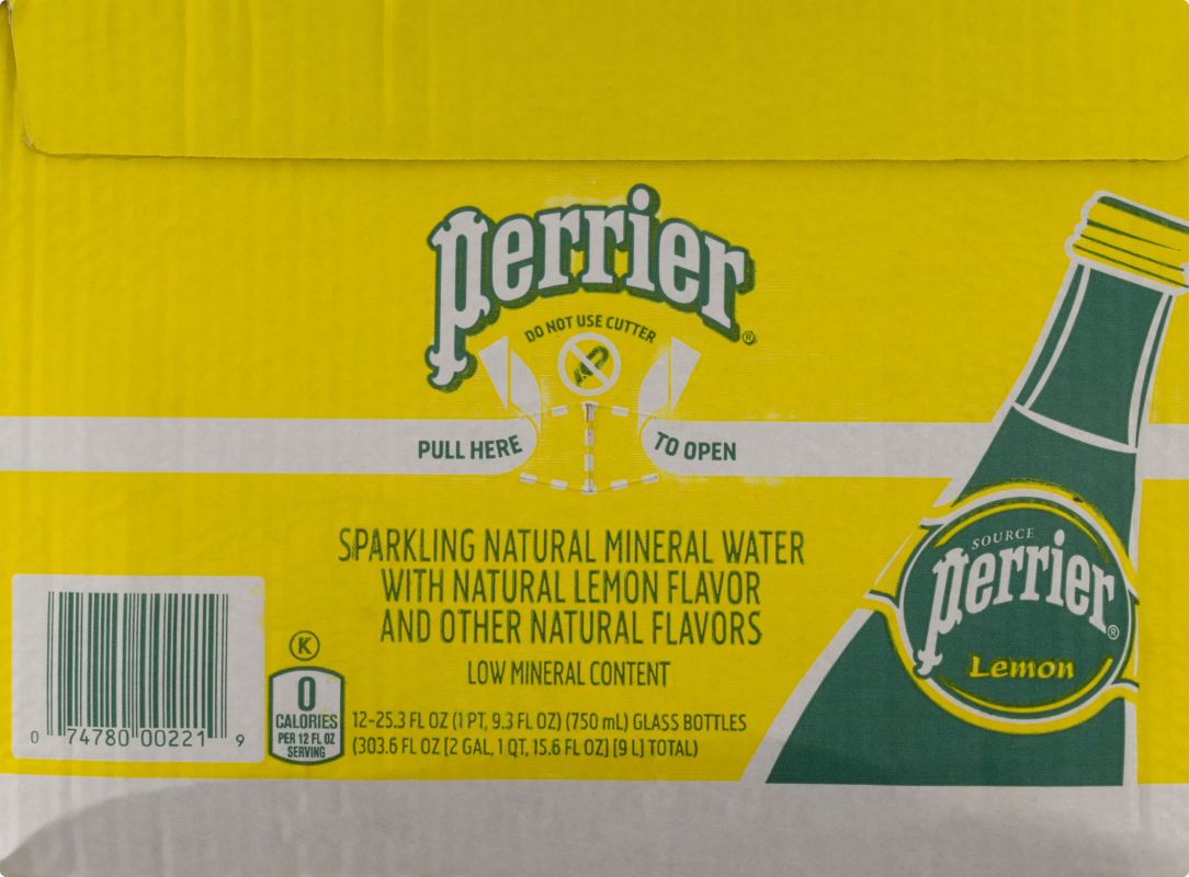 Perrier Lemon Flavored Sparkling Natural Mineral Water