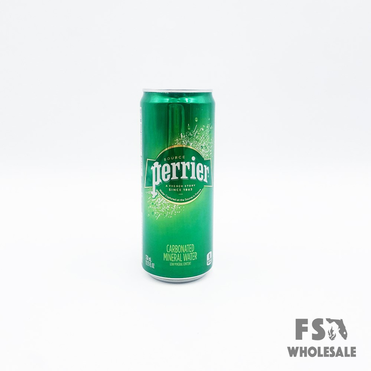 Perrier Sparkling Natural Mineral Water, 8.45-ounce Slim Cans