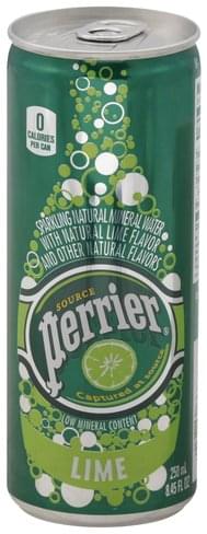 Perrier Sparkling Natural Mineral Water Lime
