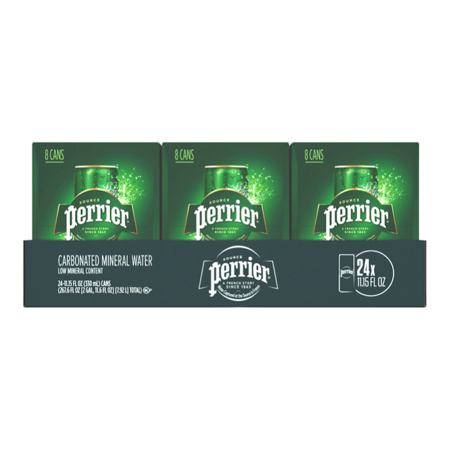 Perrier Original Carbonated Mineral Water Cans, 11.15 Fl Oz (Pack Of 24) ⓀP – Kosher Para Pesaj