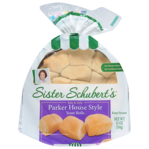 Sister Schubert's Yeast Rolls, Parker House Style 11 Oz