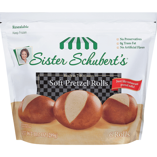Sister Schubert's Soft Pretzel Rolls 10.2 Oz. Bag
