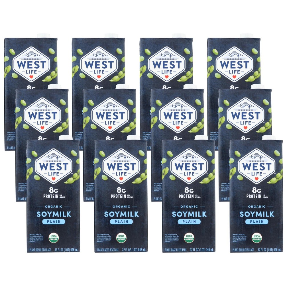 Westbrae Natural West Soy Organic Original Plain Soymilk (32 Fl Oz)
