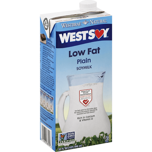 Westbrae Natural Westsoy Low Fat Soymilk Plain