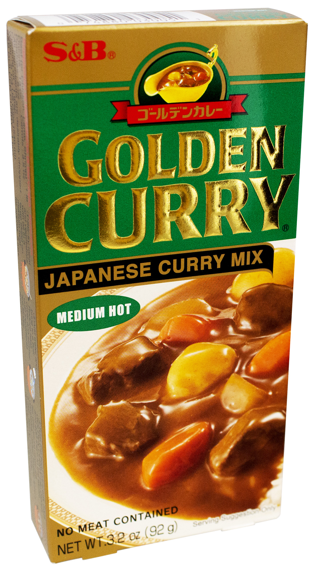 S & B Golden Curry Medium Hot Sauce Mix 3.5oz