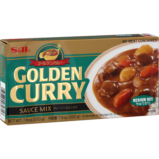 S&B Golden Curry Sauce Mix Medium Hot