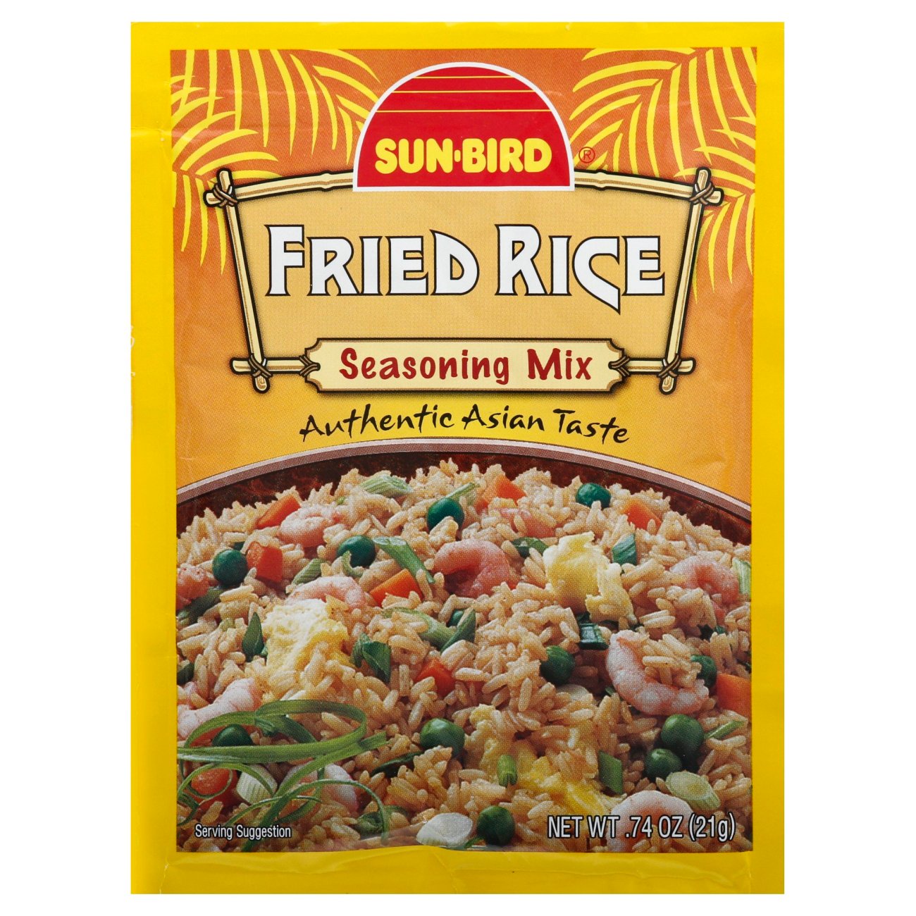 Sun Bird Fried Rice Seasoning Mix 0.74 Oz Envelope