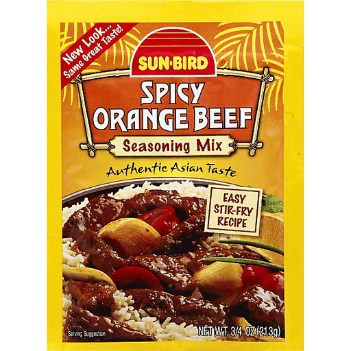 Sun Bird Spicy Orange Beef Seasoning Mix .75 Oz. Pouch