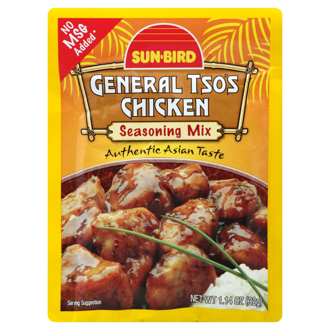 Sun Bird General Tso's Chicken Seasoning Mix 1.14 Oz. Packet