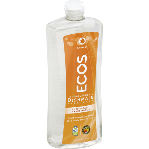 Ecos Earth Friendly Dishmate Dish Liquid – Apricot – 25 Fl Oz