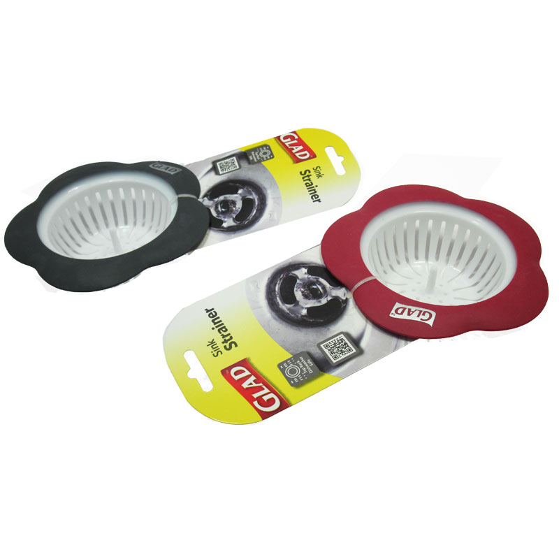 Glad Sink Strainer Red And Gray
