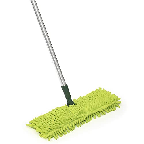 Pine-Sol Telescopic Microfiber Dust Mop Dry & Wet Mopping For Cleaning Hardwood Floors, Tile, Laminate Swivel Sweeper With Washable Pad And Extendable Metal Handle