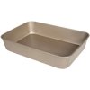 Glad Premium Nonstick Roaster Pan – Oven Baking Sheet With Raised Diamond Texture, Whitford Gold, Large