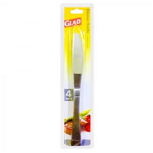 Glad Stainless Steel Dinner Knife 4pc