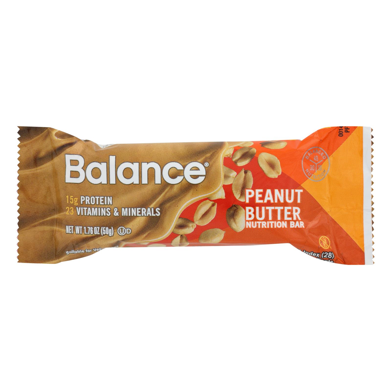 Balance Nutrition Bar 15g Protein Peanut Butter