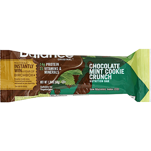 Balance Chocolate Mint Cookie Crunch Nutrition Bar 1.76 Oz
