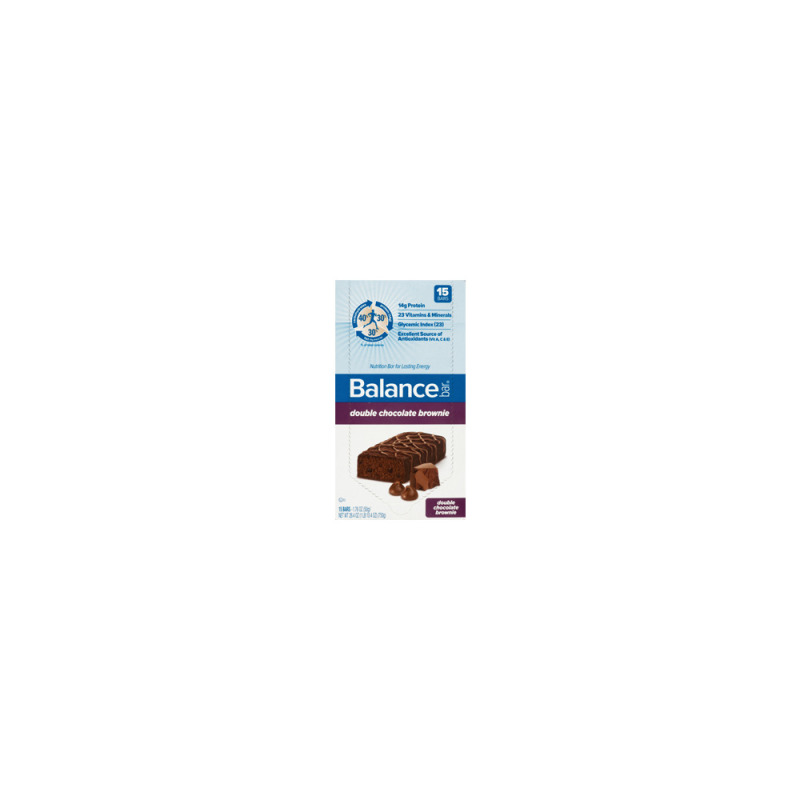 Balance Bar Double Chocolate Brownie Nutrition Bars