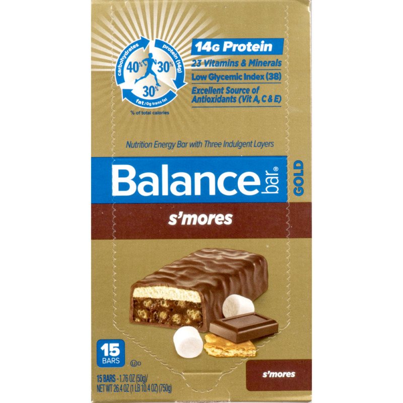 Balance Bar Gold Nutrition Energy S'Mores
