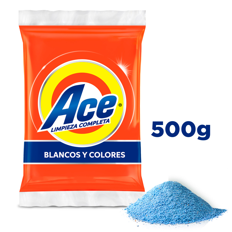 Ace Detergente En Polvo Regular 500G