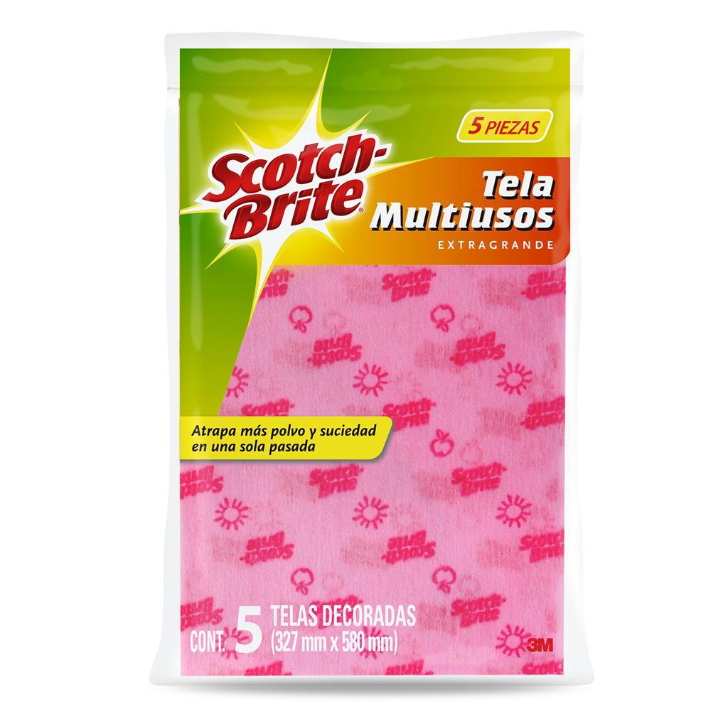 Scotch Tela Multiusos Brite 5pzas