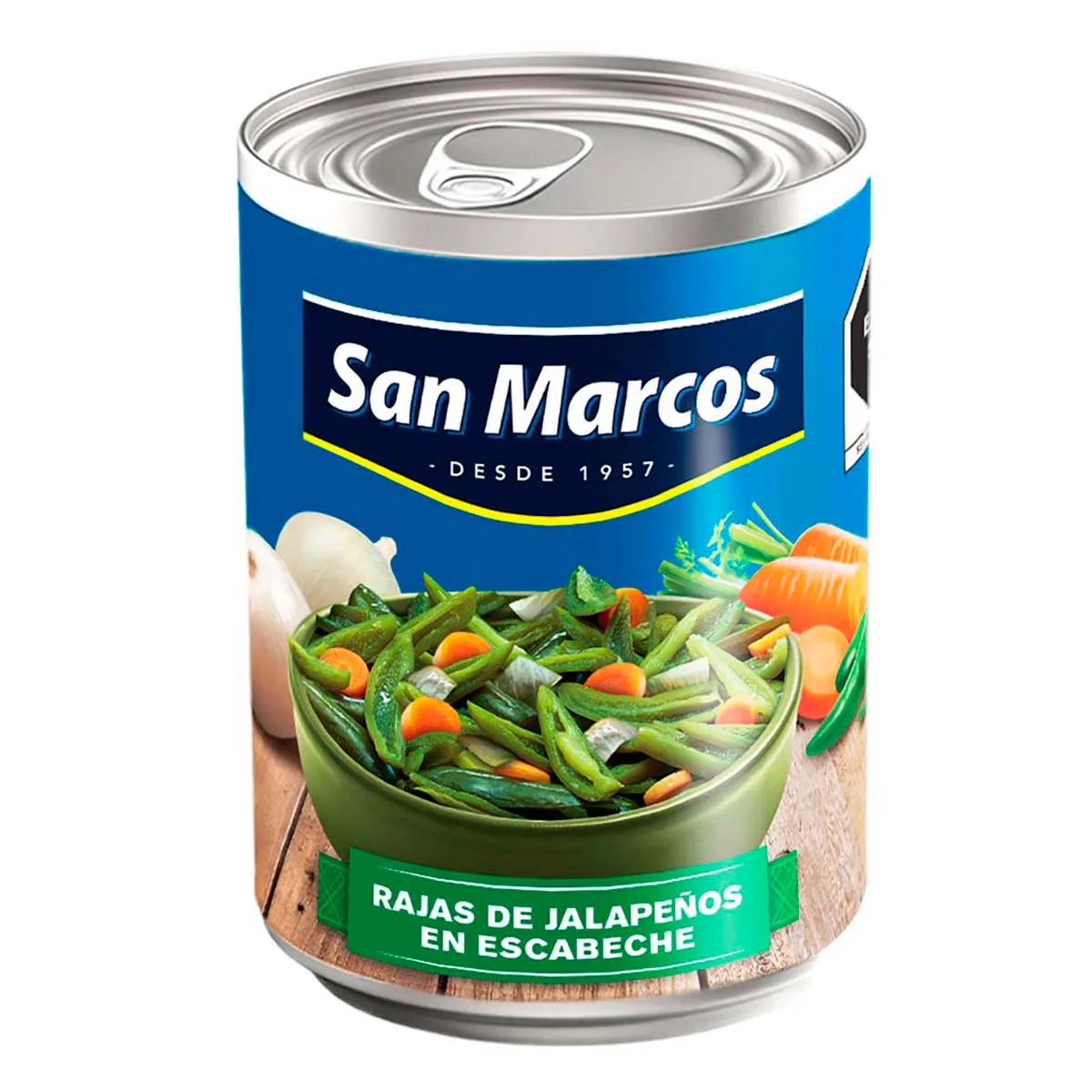 San Marcos Rajas De Chiles Jalapeños En Escabeche 380 G