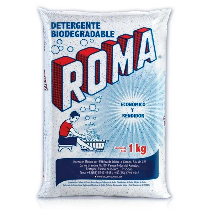 Roma Detergente En Polvo Multiusos 1 Kg