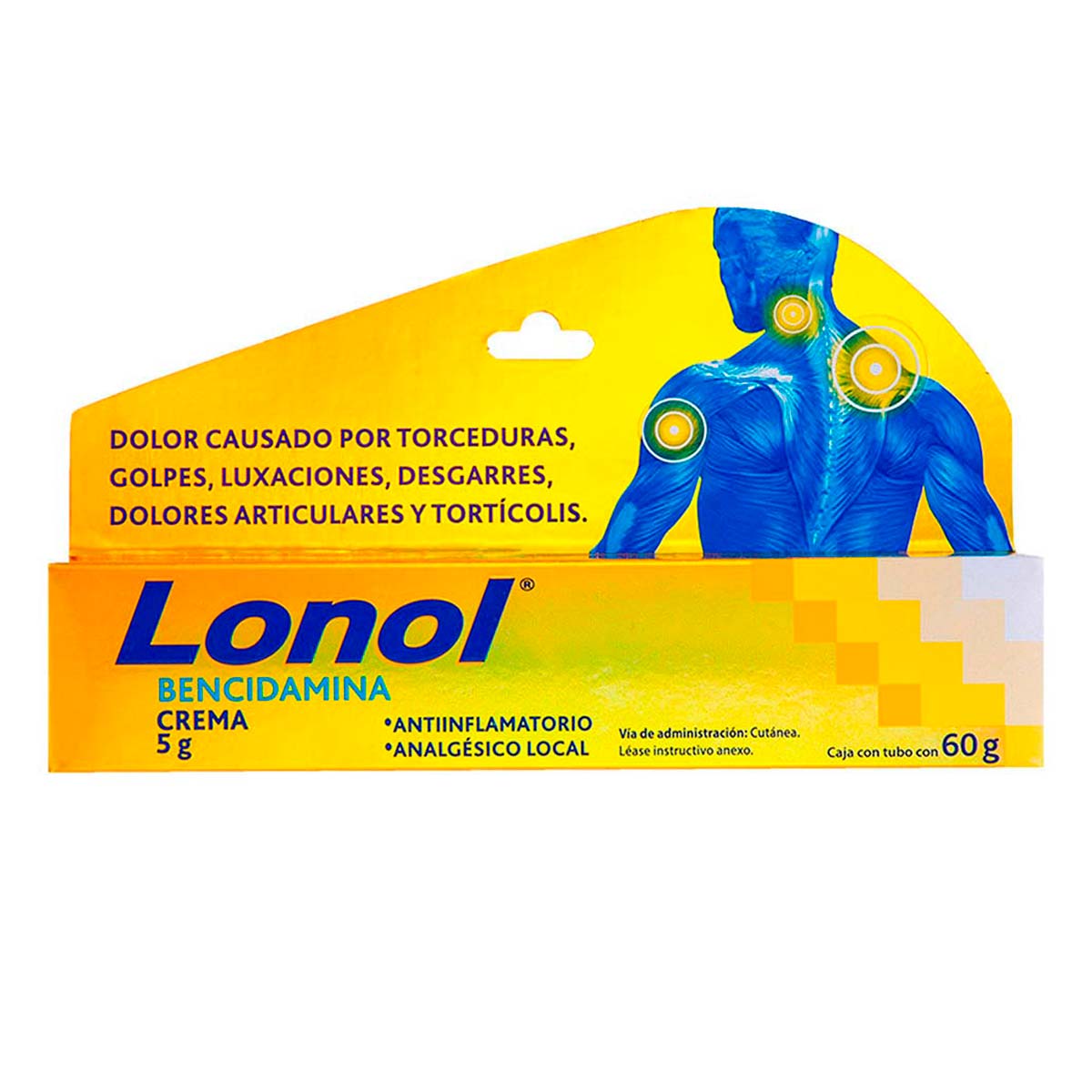 Lonol Crema 5g Tubo Con 60g
