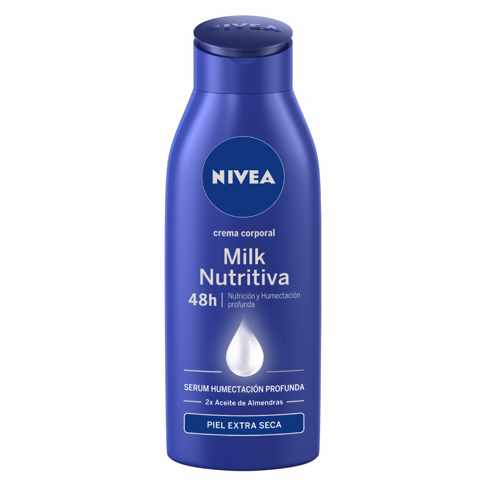 Nivea Crema Corporal Humectante Body Milk Nutritiva Piel Extra Seca 400 Ml