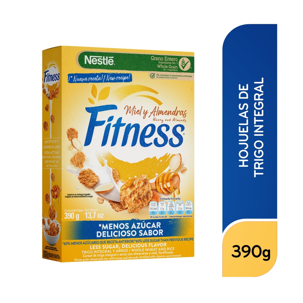 Nestle Cereal Fitness Miel & Almendras Caja - 390 G