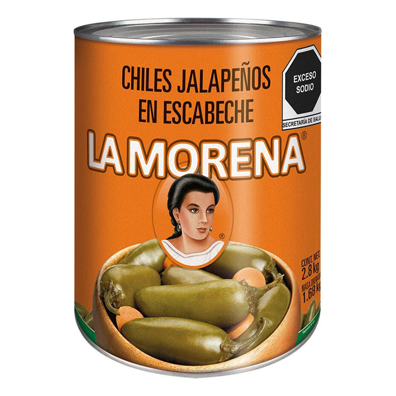 Chiles Jalapeños La Morena En Escabeche 2.8 Kg