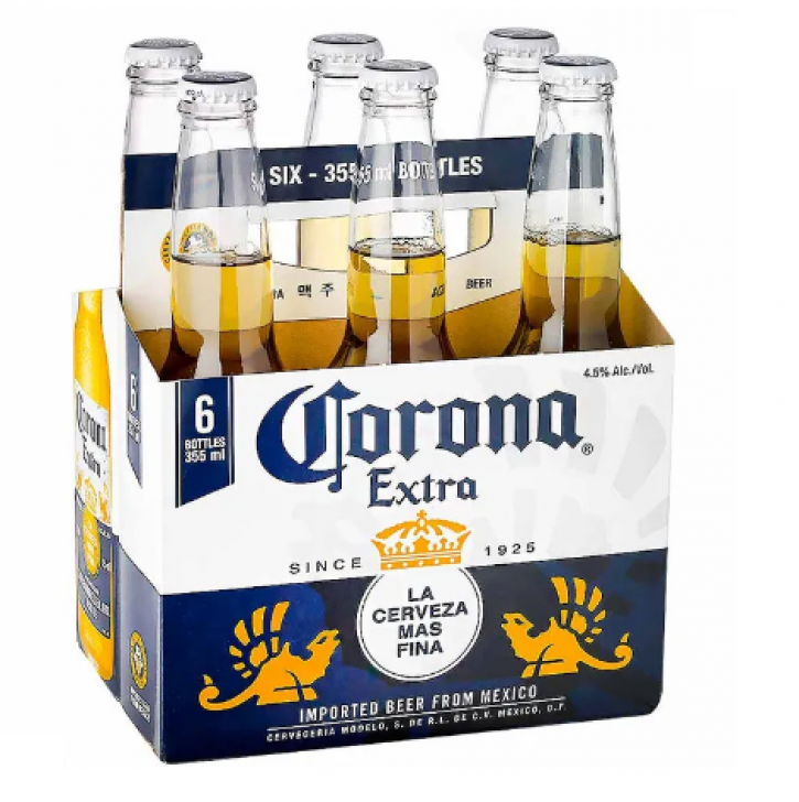 Corona Beer Bottles, 6 X 330 Ml