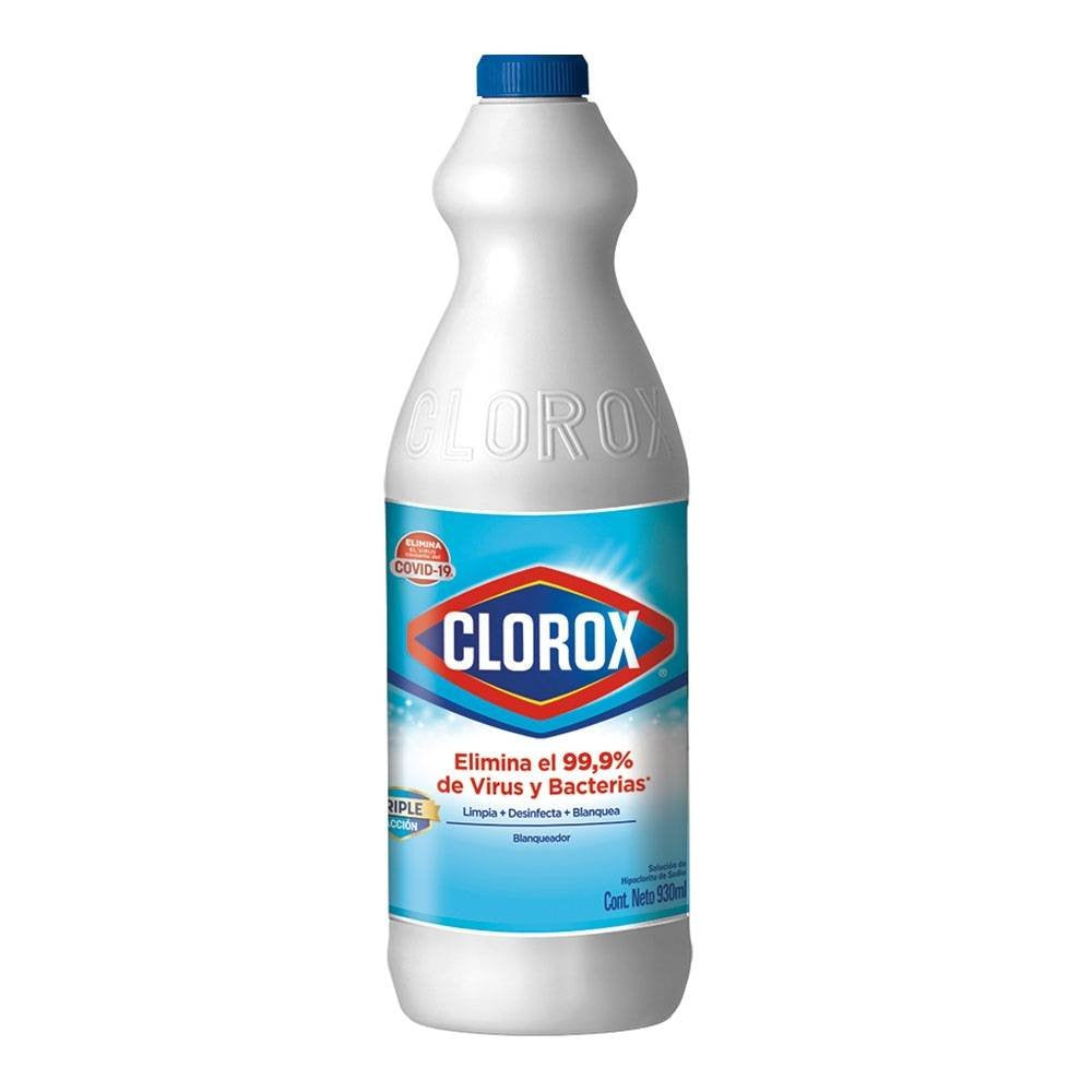 Clorox Blanqueador Triple Acción Original 930 Ml