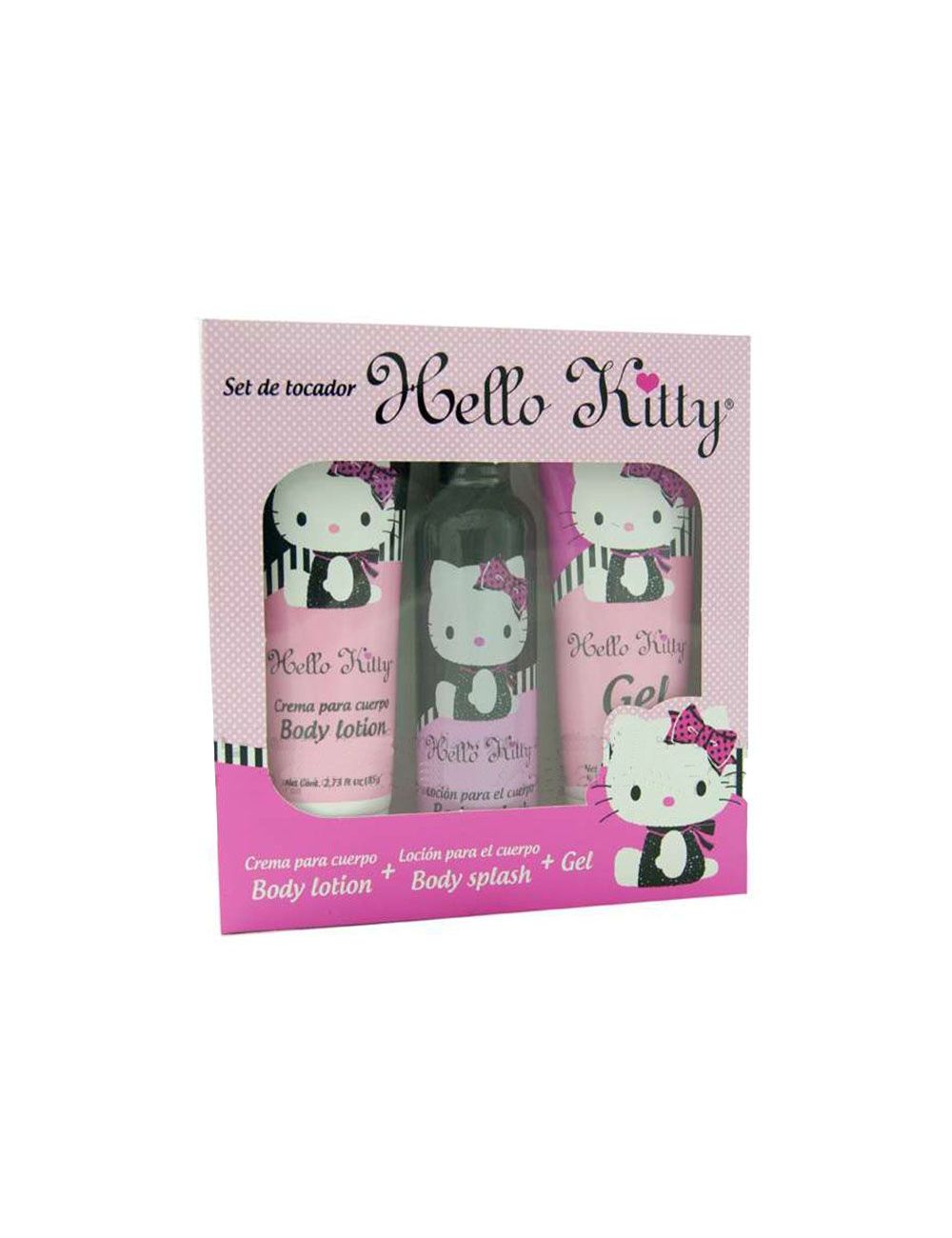 Set Tocador Hello Kitty Caja Con 3 Piezas