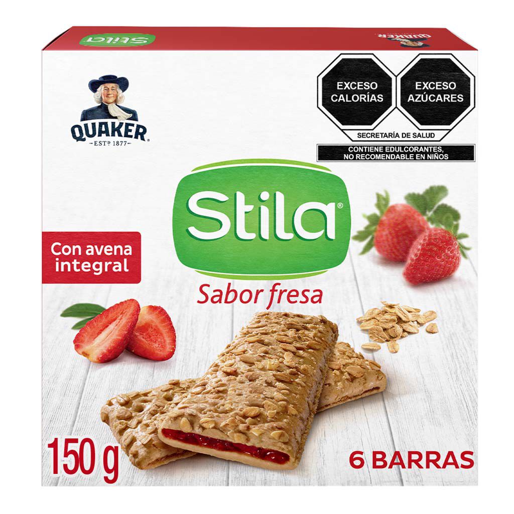 Quaker Barras De Avena Stila Sabor Fresa 150 G