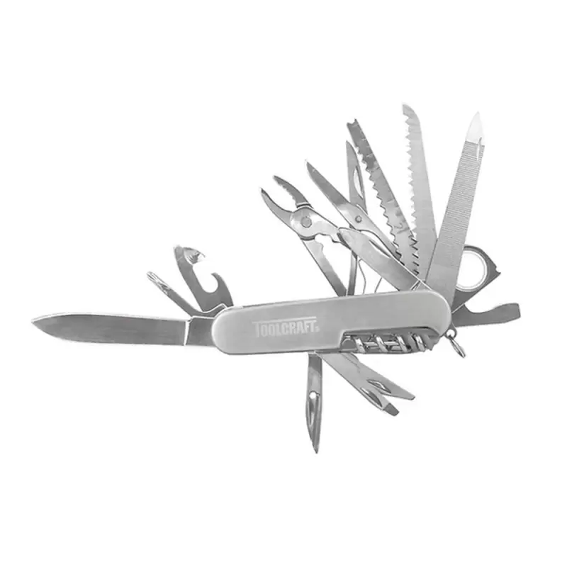 Navaja Tipo Suiza 21 En 1 Acero Inoxidable Toolcraft TC0674