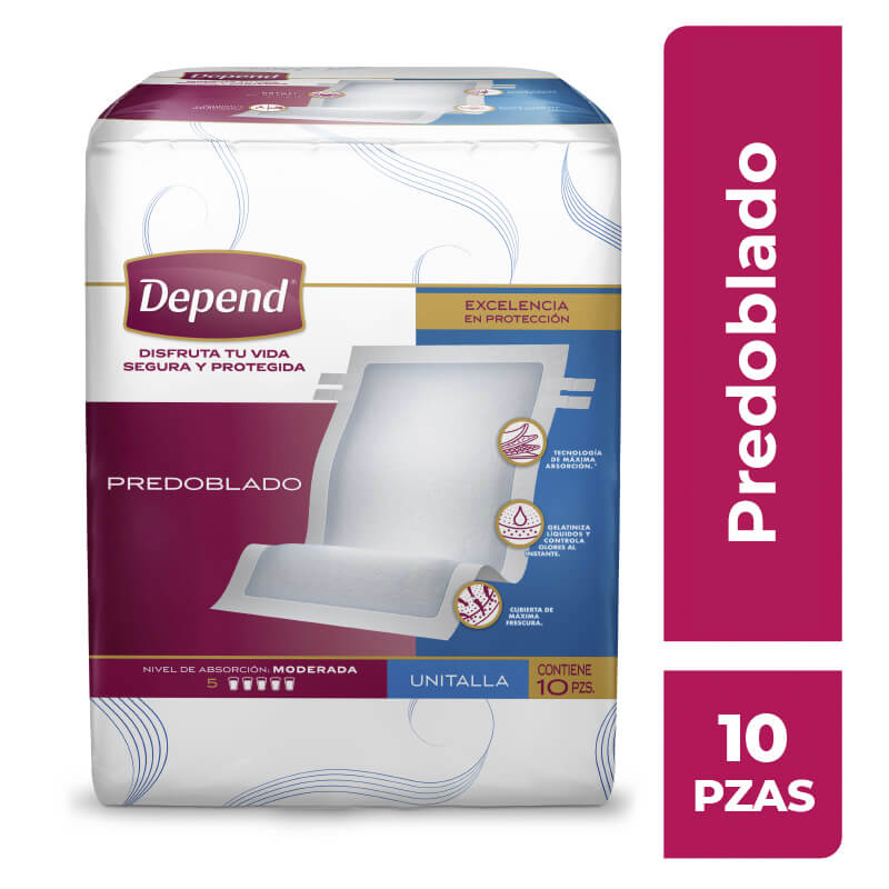 Depend Predoblado Unitalla 10 Piezas