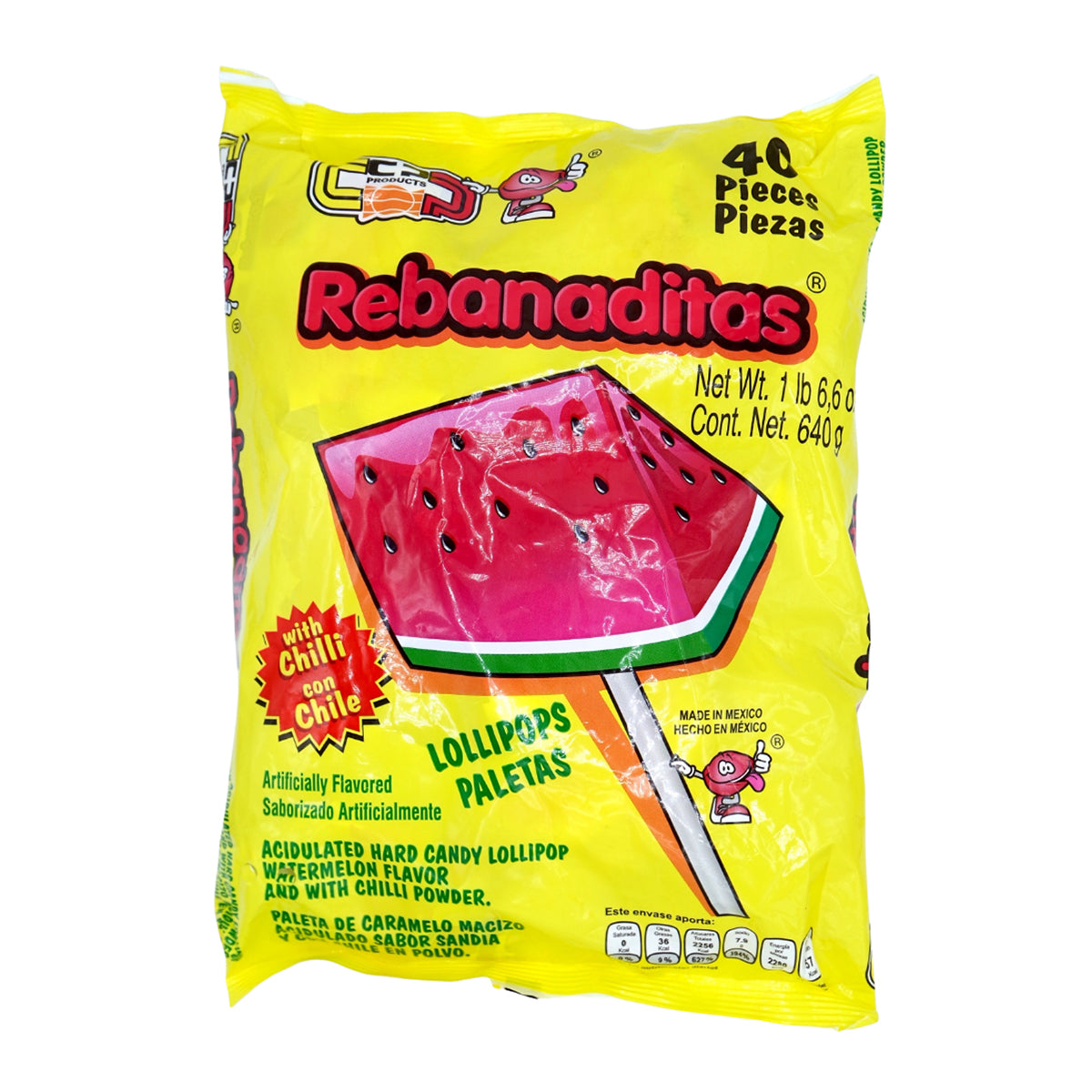 Rebanaditas Watermelon Mexican Candy