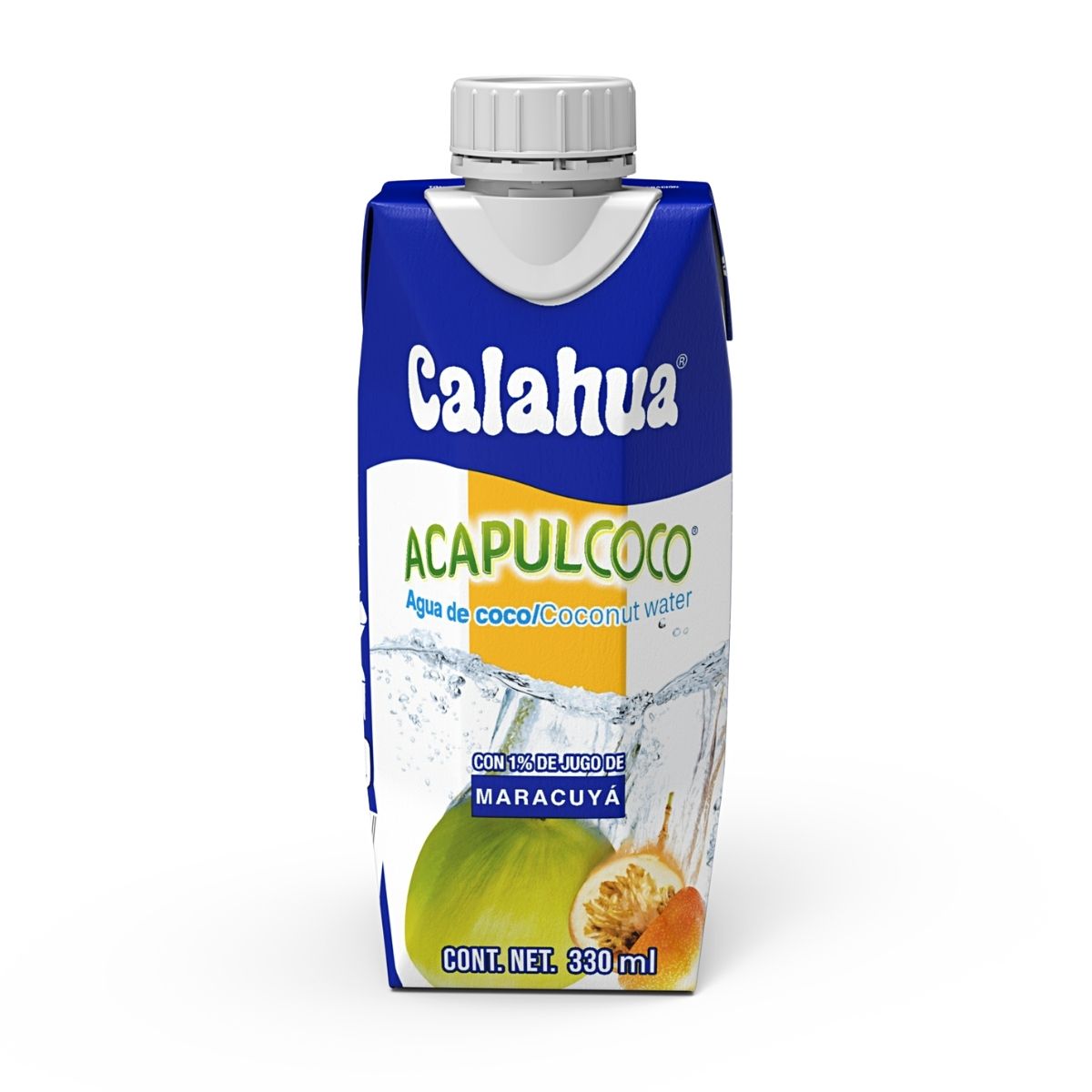 Calahua Agua De Coco Acapulcoco Con Maracuyá 330 Ml