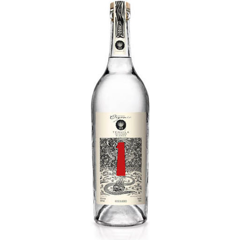123 Tequila Organic Uno Blanco - 750ml Bottle