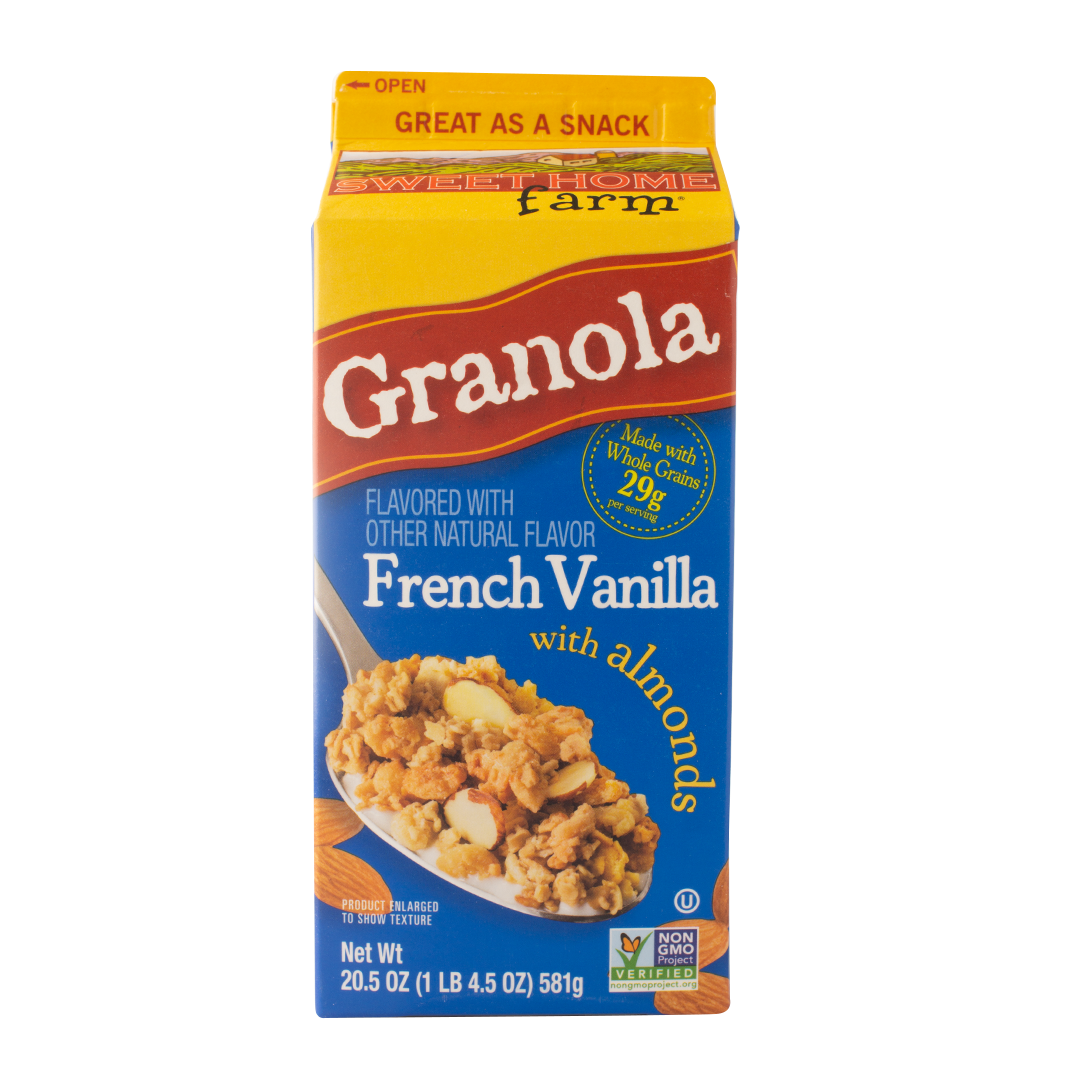 Sweet Home Farm French Vanilla With Almonds Granola 20.5 Oz. Carton