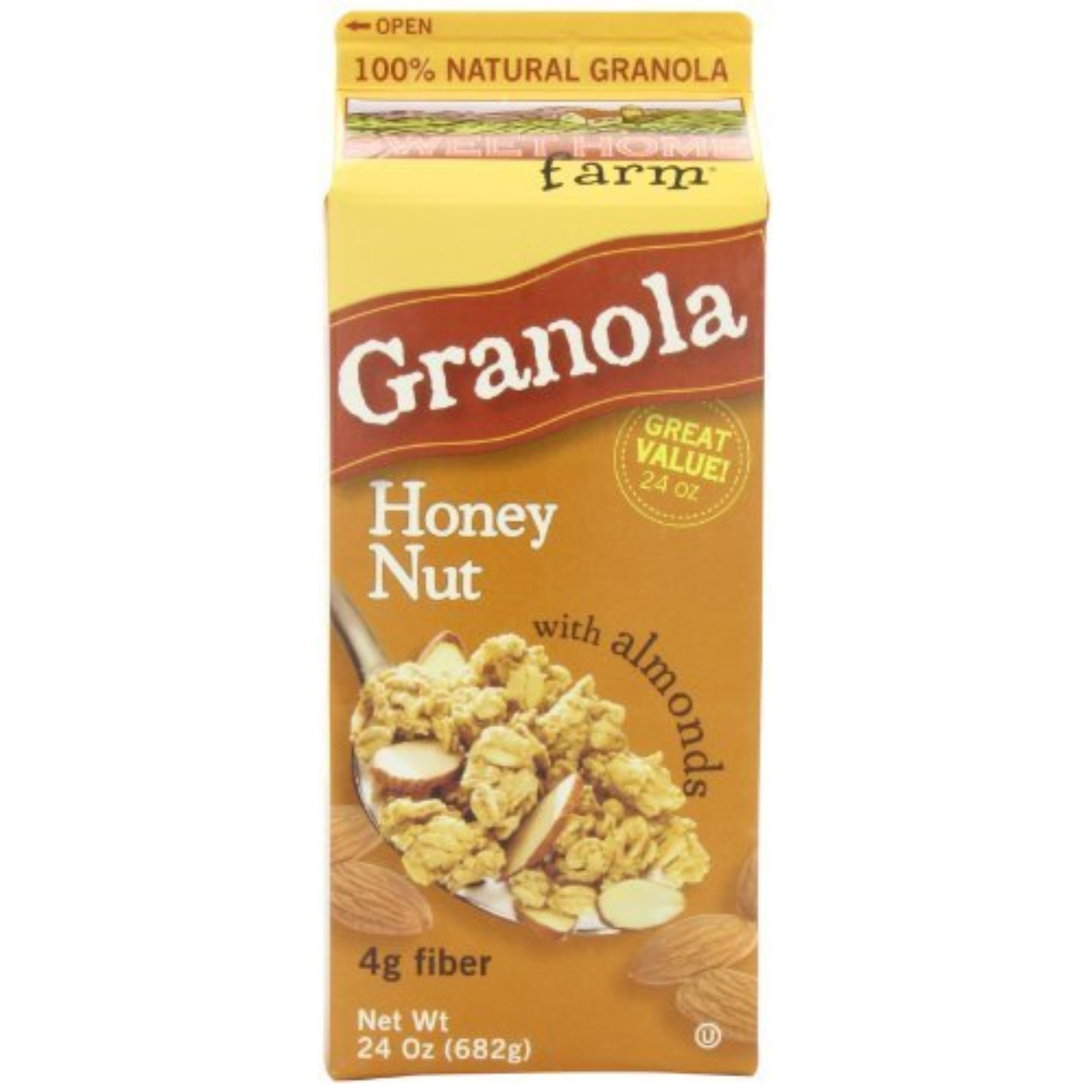 Sweet Home Farm Honey Nut With Almonds Granola 24 Oz. Carton