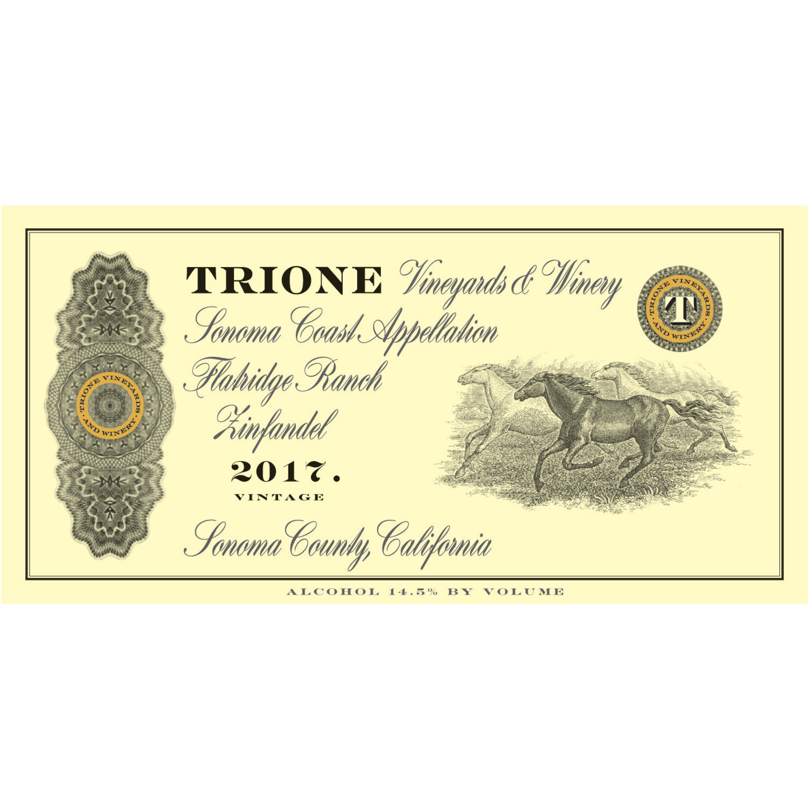 Trione 2017 Flatridge Ranch Zinfandel [W&S93][JS91]