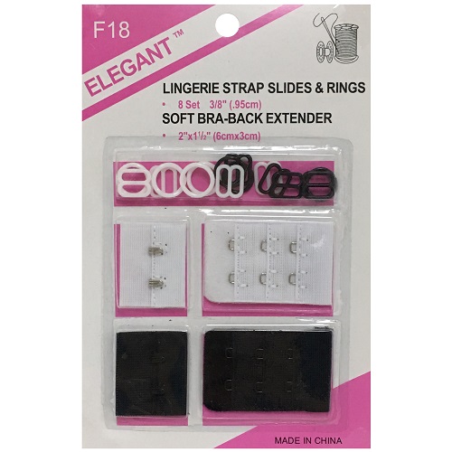 Bra Extenders 2pc + Strap Slides & Rings-whole
