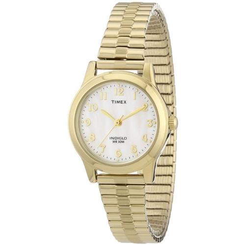 Timex T2M827 Women`s Essex Avenue Gold-tone Stainless Steel Expansion Band Watch