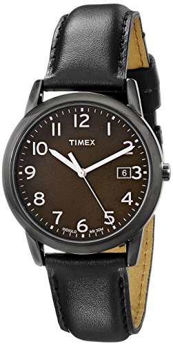 Timex Men’s T2N947 South Street Black Leather Strap Watch