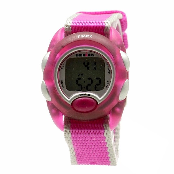 Timex Iron Kids Digital - Pink/Silver T7B9809J