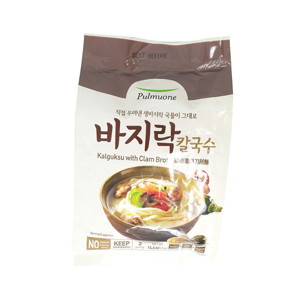 Pulmuone(17) Mega Fresh] Pulmuone Clam Flavor Kalguksu 14.6oz 풀무원 바지락 칼국수 414g
