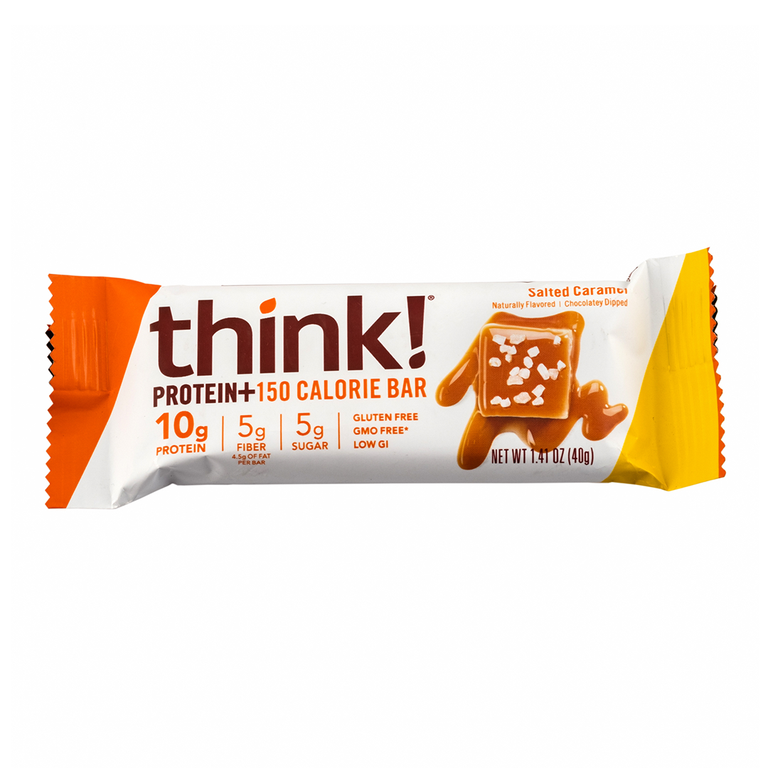 thinkThin Think Thin, Lean Protein & Fiber Bar, Salted Caramel