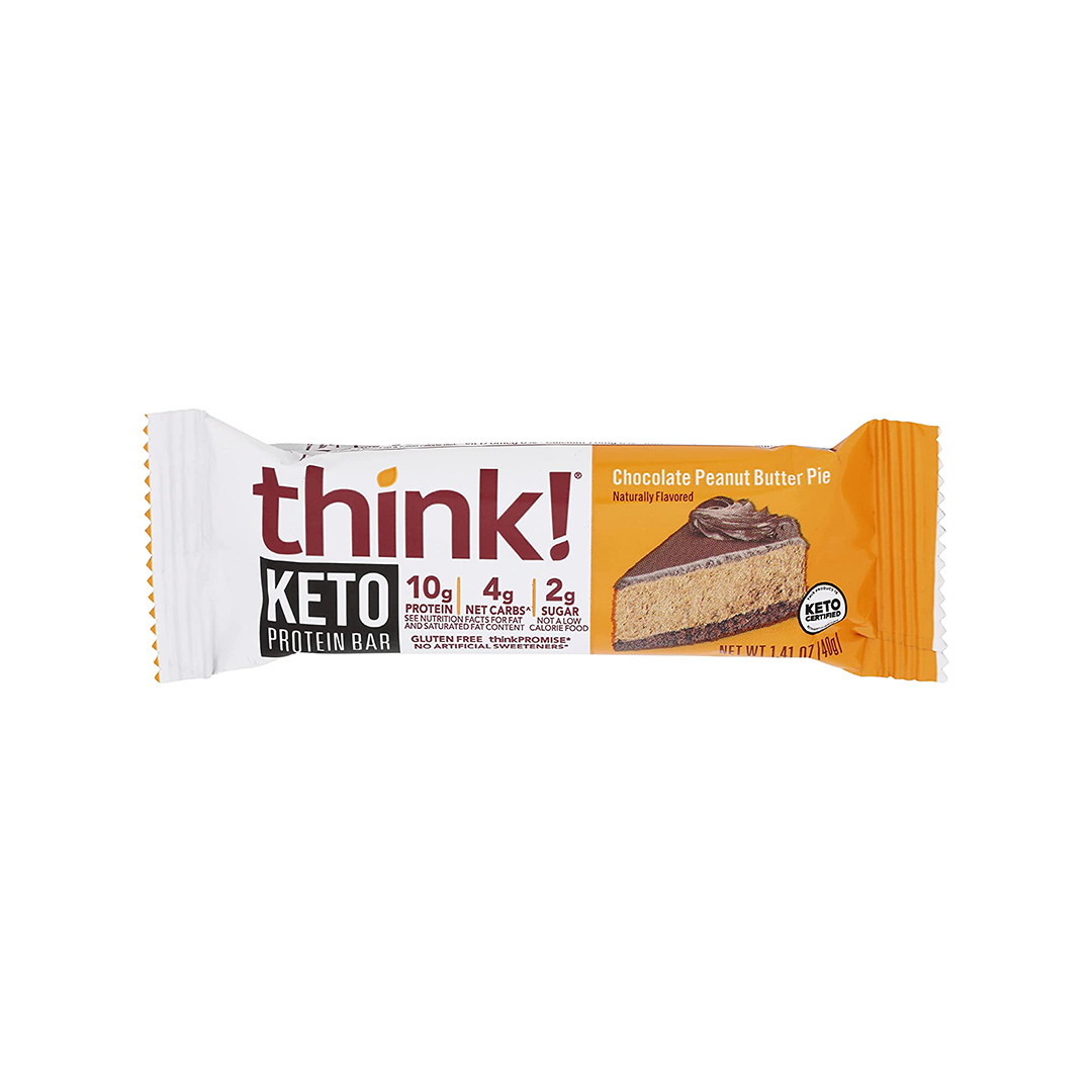 Think! Protein Bar, Keto, Chocolate Peanut Butter Pie 1.41 Oz